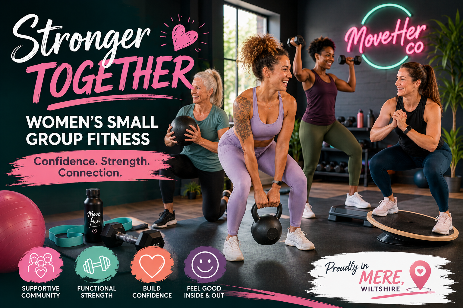 Women’s Small Group Fitness: The Secret to Building Confidence and Strength in Mere