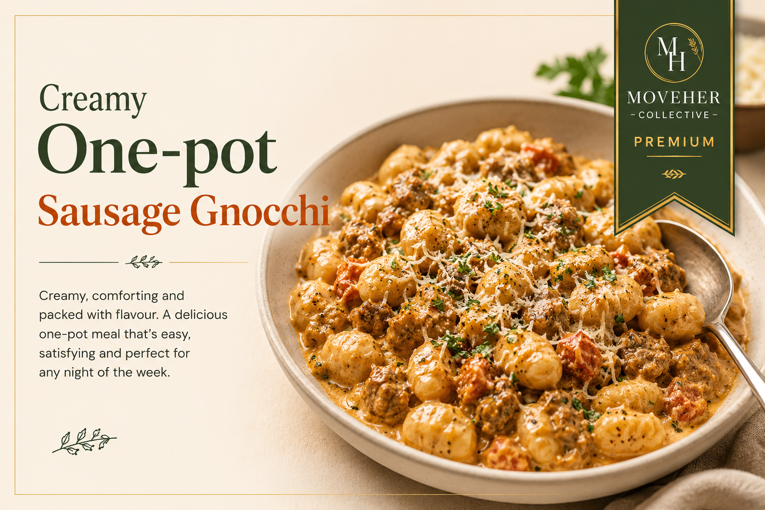 Creamy One-pot Sausage Gnocchi