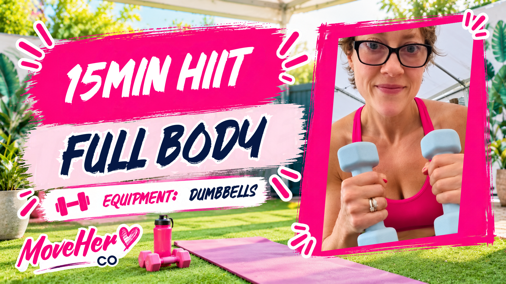 15 Min Dumbbell Full Body HIIT Workout 1